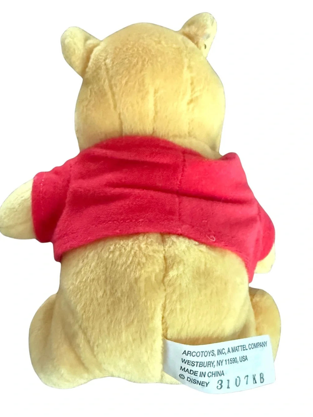 Vintage Disney Winnie the Pooh Plush Arcotoys Mattel 6” Pooh Bear
